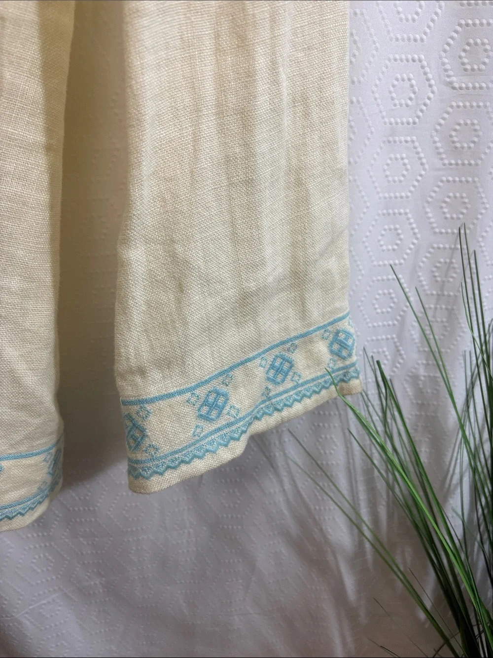 Tory Burch Linen Embroidery Embroidered Tunic Mini Dress Linen Boho 12